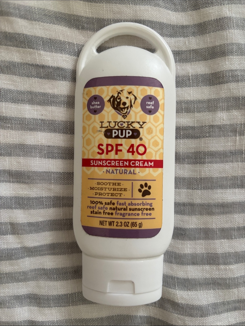 Lucky Pup Dog SPF 40 Natural Sunscreen Cream Pupscreen 2.3 oz